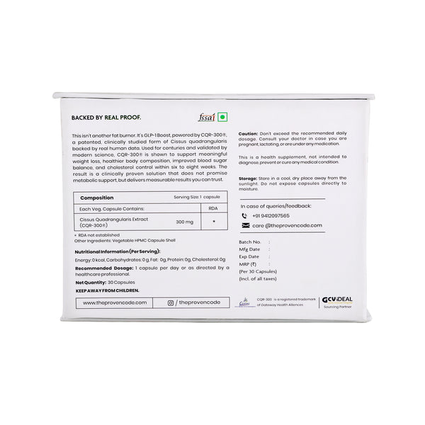 CQR-300® Cissus Quadrangularis Extract – 300 mg