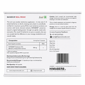 HIMABERB® Berberine HCl 97% – 500 mg